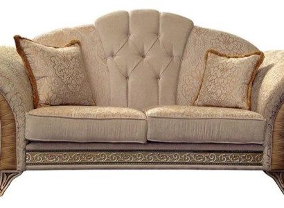 Sofa 2 Sitzer Couch Design Polster Klassische Stoff arredoclassic Zweisitzer