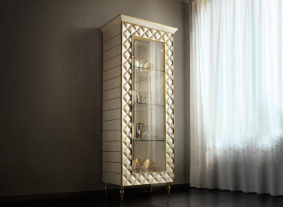 VITRINE Schrank Glasschrank Designer Möbel Rokoko Barock Deko Jugendstil