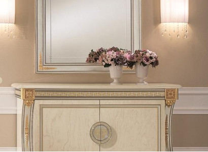 Spiegel Kommode Schrank Kommoden Anrichte Schlafzimmer Set Holz 2tlg Möbel