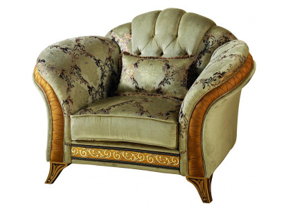 Luxus Fernseh Klassische Sessel Lounge 1 Sitzer Stoff Relax Club arredoclassic