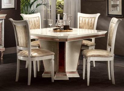 Barock Esstisch Tisch Holz Gruppe Esszimmer Wohnzimmer Garnitur Design Tische