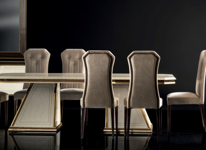 Set 6x Designer Stuhl Set Esszimmer Lehn Polster Sitz Stühle Garnitur Komplett