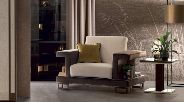 Sessel Design Stuhl Polster Club Relax Neu Textil Stoff Lounge Fernseh 1 Sitzer