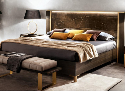 Bett Polster Klassische Doppelbett Holz 180x200cm Hotel Betten Schlafzimmer Neu