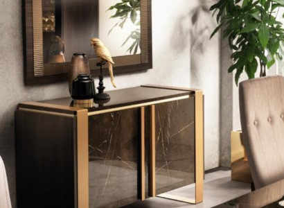 Möbel Stil Klassischer 2tlg Set Kommode mit Spiegel Luxus Italienische Möbel