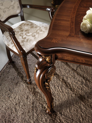 Klassische 1 Stuhl Designer Italienische Esszimmer Möbel Holz Barock