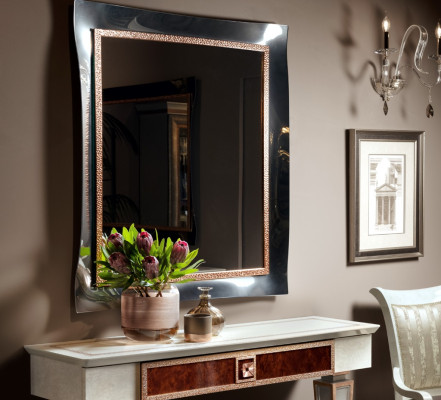 Klassischer Großer Spiegel Wandspiegel Hängespiegel Holzrahmen Garderobe Neu