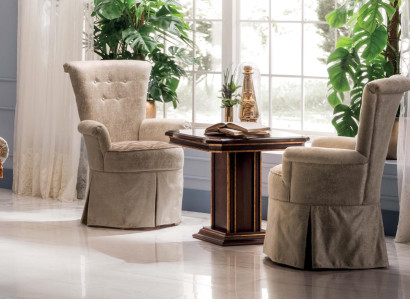 Wohnzimmer Couchtisch Beistelltisch Tisch Echtes Holz Arredoclassic