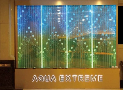 Wandpaneel Wasserblasen LED Wasserwand Designer Dekorative Wasser Wand