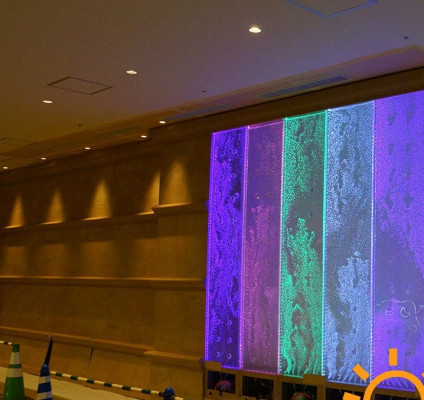 Wandpaneel LED Wasserwand Wasser Wände Modern Wasser Blasen Dekorative Wand