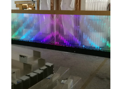 Wandpaneel LED Wasserwand Wasser Wände Wasser Blasen Modern Dekorative Wand