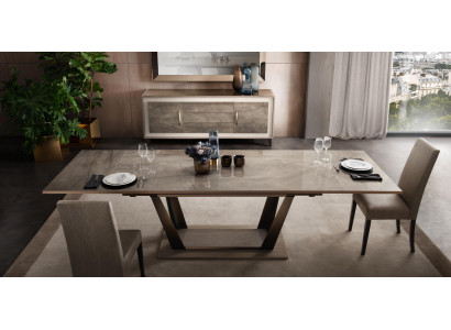 Esstisch Tisch Esszimmer Wohnzimmer Garnitur Holz Design Tische 200x102/294cm
