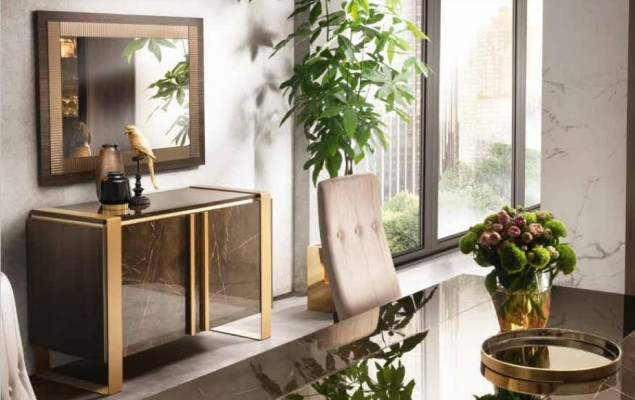 Kommode Designer Anrichte Side Low Board Schrank Wohn Zimmer Deko Regal