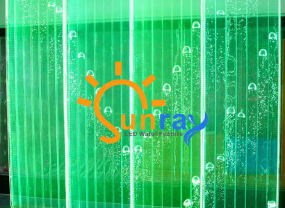 Wandpaneel Trennwand Wasser Wand LED Wasserwand Design Beleuchtet