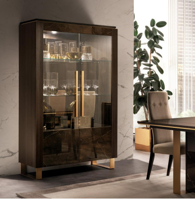 Luxus Vitrine Vitrinen Schrank Schränke Italienische Stil Möbel arredoclassic
