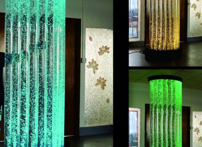 Wasser säule xxl 110x200cm big Wasserwand Säulen Wand Trennwand