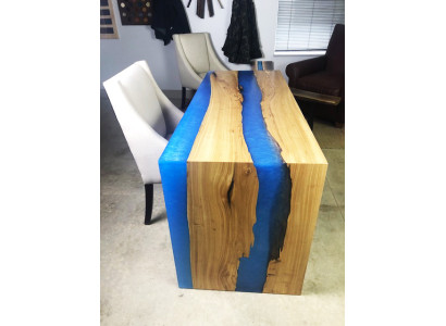 Esstisch Tisch Küchentisch Moderne Tische Wasserfall Fluss Epoxid Harz Möbel Neu