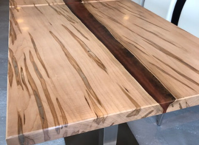 Tisch epoxid harz esstisch echtes holz massive möbel wasserfall epoxy konferenz