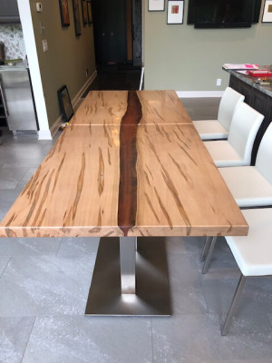 Tisch epoxid harz esstisch echtes holz massive möbel wasserfall epoxy konferenz