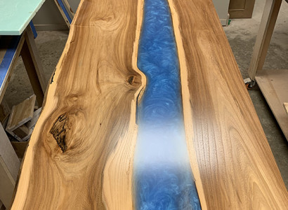 Esstisch tische epoxid harz epoxy tisch wasserfall echtes holz massive möbel