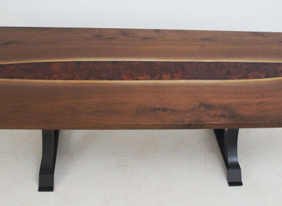 Epoxid Harz Esstisch Echtes Holz Massive Möbel Wasserfall Epoxy Tisch 240x100cm