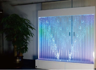 Ausgefallene Ideen Club Wohnzimmer Haus Wasserwand Water Wall Led