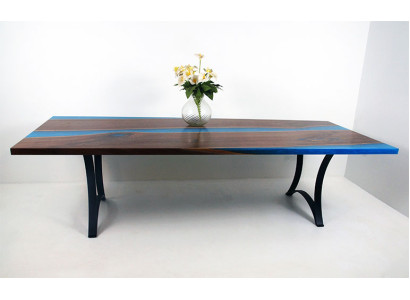 Moderne Tische Esstisch Meer Design Tisch Harz Fluss Möbel 220x90 Epoxid Ozean