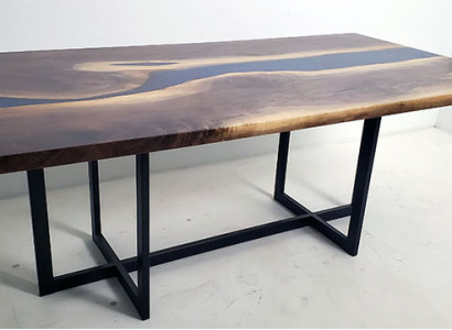 Esstisch Design Tisch Harz Moderne Tische Meer Ozean Fluss Möbel 220x90 Epoxid