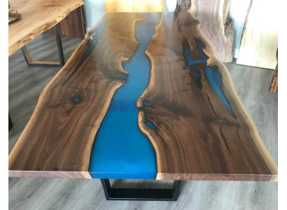 Fluss Tische Esstisch Design Tisch Moderne Meer Möbel 220x90 Epoxid Harz Ozean