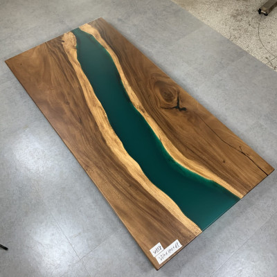 Konferenztisch Esstisch River Table Massiv 231x110 Epoxidharz Tische