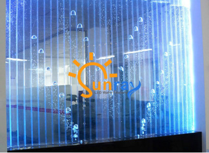Wandpaneel mit Wasserblasen LED Wasserwand Designer Dekorative Wasser Wand