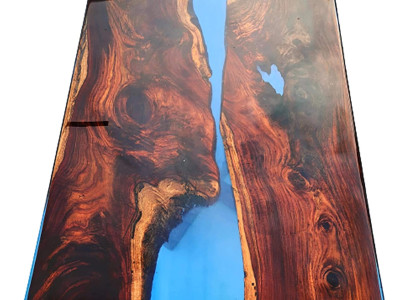 Tische Esstisch Design Tisch Moderne Meer Fluss Möbel 200x90 Epoxid Harz Ozean