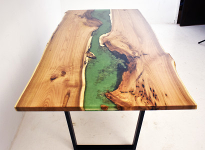 Esstisch Meer Wasser River Echtes Holz Flusstisch 200x90 Tische