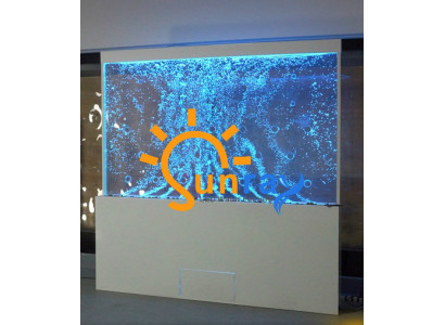 Moderne Trennwand Wasser Wände LED Dekorative Wasserwand Beleuchtete Wand