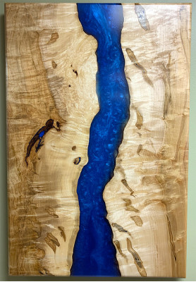 Esstisch River Table Massiv Tische 220x100 Flusstisch Epoxidharz Meer