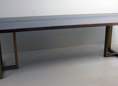 Epoxidharz Esstisch River Table Echtes Holz Massiv Deko Tische 220x100