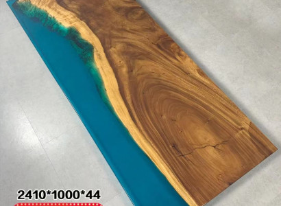 Esstisch River Table Echtes Holz Flusstisch 241x100 Massive Tische