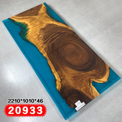 Esstisch River Table Massiv Tische 221x101 Flusstisch Epoxidharz Meer