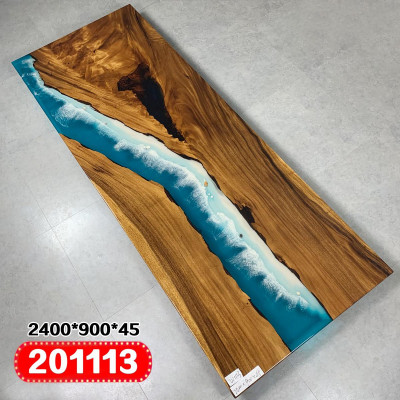 Moderne Tische Esstisch Design Tisch Harz Meer Fluss Möbel 240x90