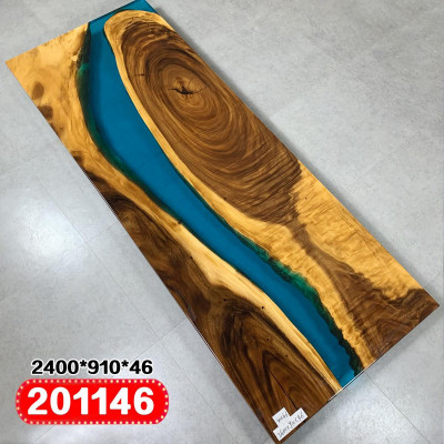 Echtes Holz Wasserfall Tisch Epoxid Harz Esstisch Tische Epoxy Massive