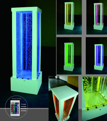 Wasser Säule 60x200cm Wasserwand Säulen Wand Trennwand Led