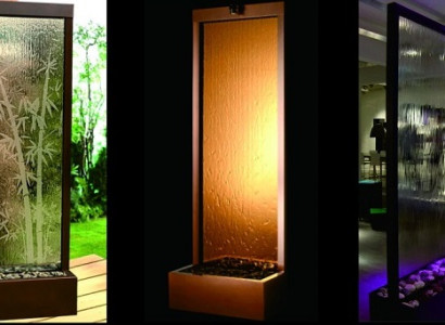 Wände Wasser Wandpaneel LED Wasserwand Wasser Blasen Wand