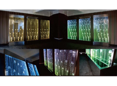 Wasser Wände Moderne Trennwand LED Wasserwand Beleuchtete Wand