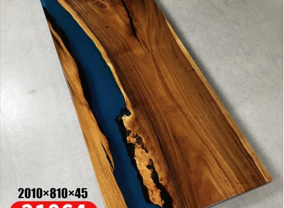 Fluss Tische Esstisch Design Tisch Moderne Meer Möbel 201x81 Epoxid