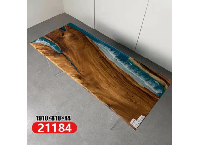 Esstisch River Table Echtes Holz Flusstisch Massiv Epoxidharz Deko Tische