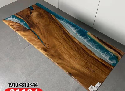 Esstisch River Table Echtes Holz Flusstisch Massiv Epoxidharz Deko Tische