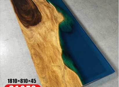 Esstisch Meer Wasser River Echtes Holz Flusstisch 181x81cm Tische