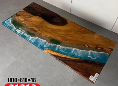 Ozean Tisch Epoxid Harz Design Tische Luxus Holz Esszimmer Möbel