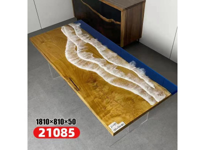Tische Esstisch Design Tisch Moderne Meer Fluss Möbel 181x81 Epoxid