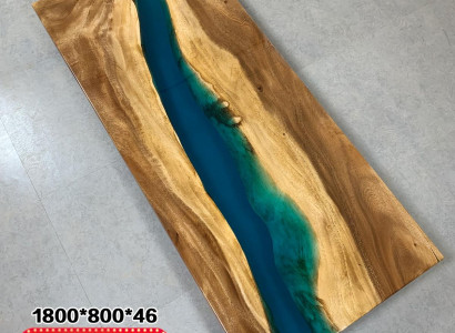 Moderne Tische Esstisch Design Tisch Harz Meer Fluss Möbel 180x80